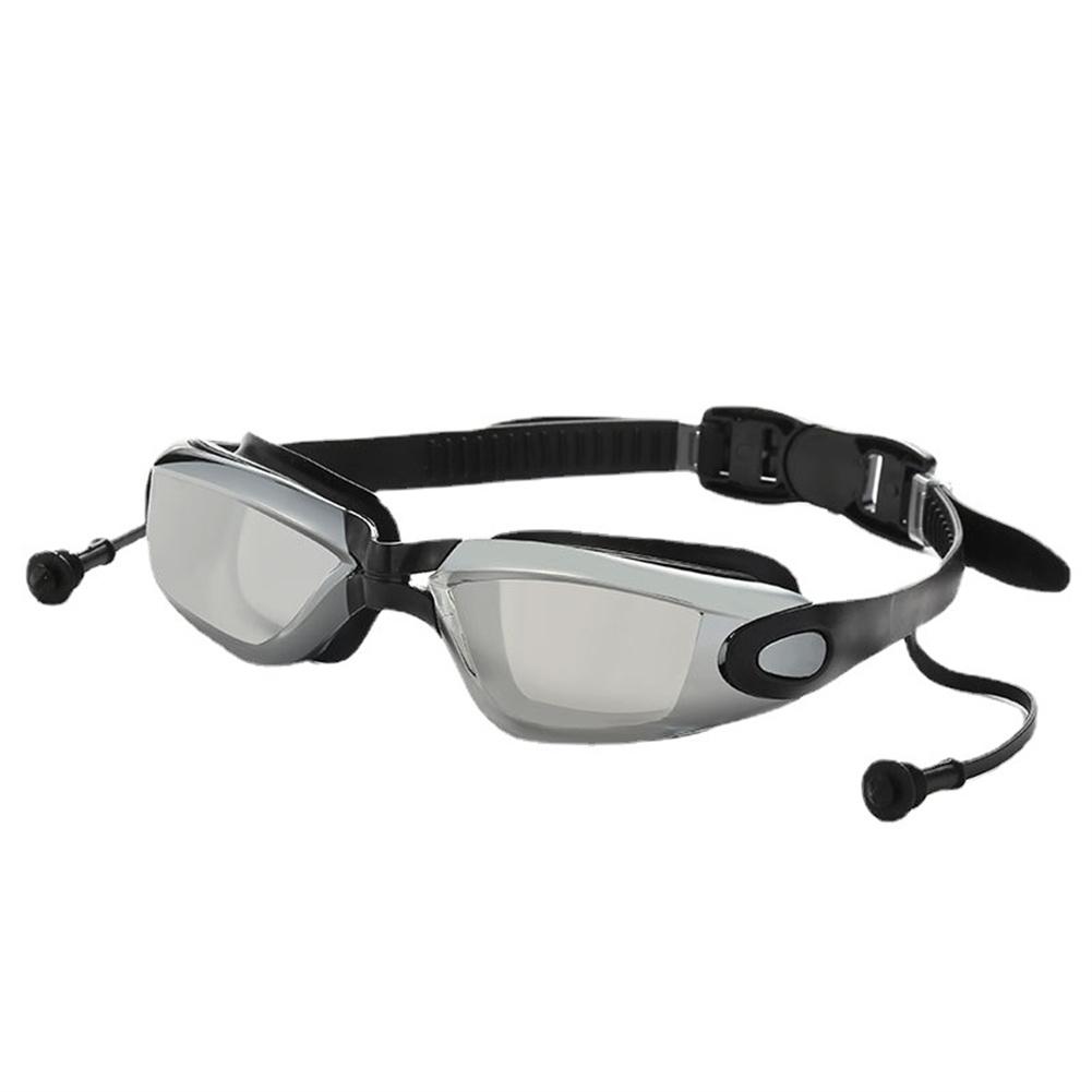 Silikon Taucherbrille Professionell Wasserdicht Anti-Beschlag Anti-UV Schwimmbrille Mit Ohrstöpseln Schwimm Brillen