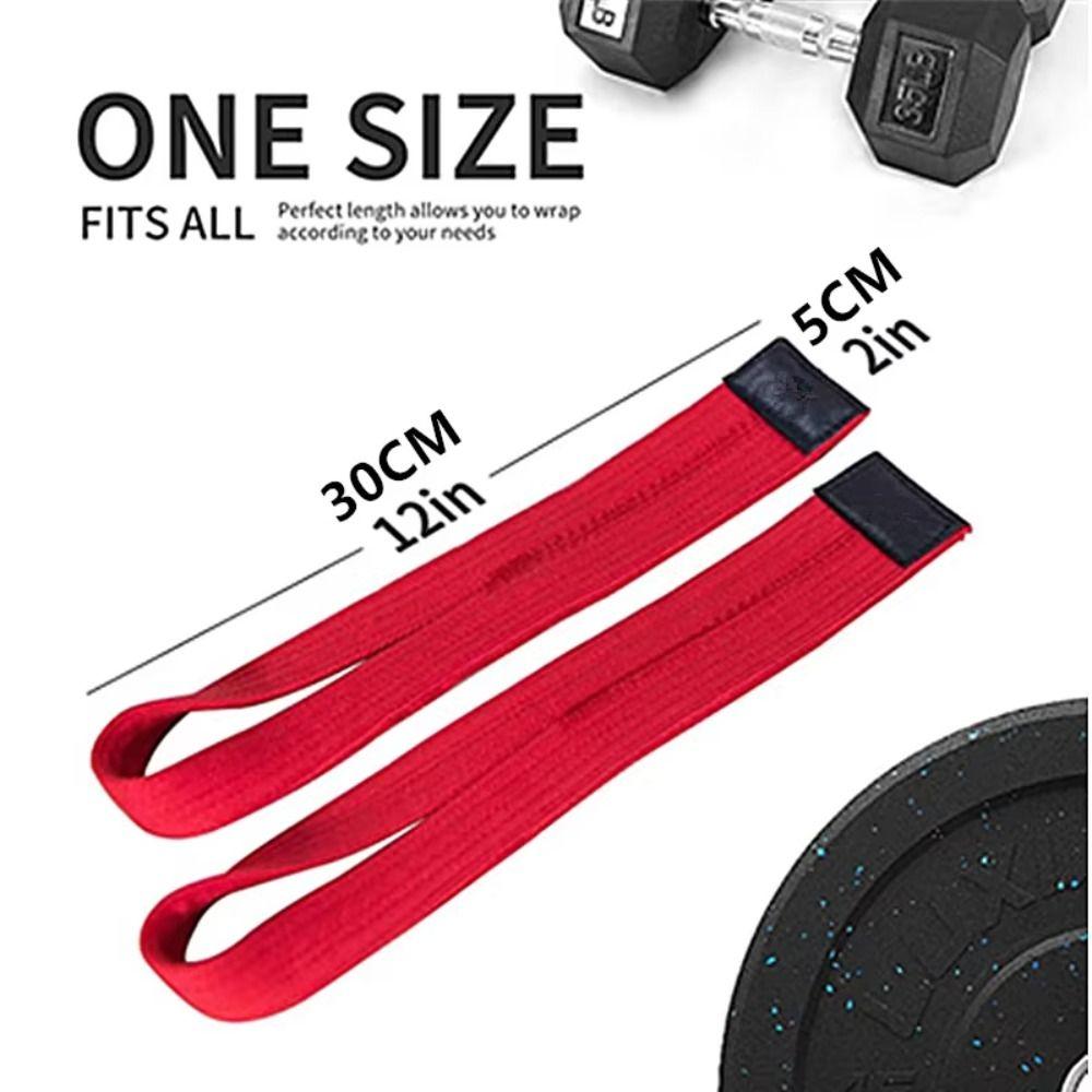 1 Pair Cotton Lifting Straps Wear-resistant Deadlift Fitness Straps Weightlifting