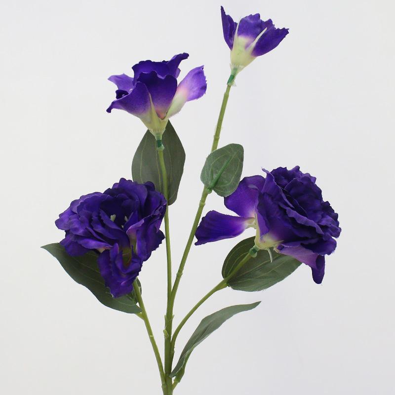 3 Branches 70cm Artificial Flower Trigeminal Eustoma Plants Room Home Decoration Fake Floral Wedding Photo Props Gifts