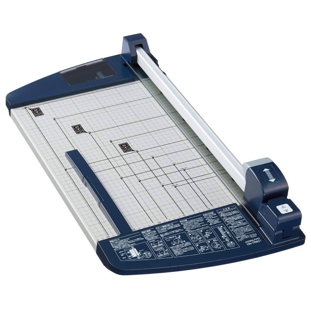 

Kokuyo Paper Cutter Rotary Type 60 Sheets Titanium Blade A3 DN-TR601