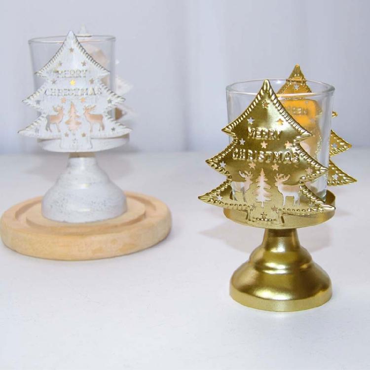Metal Candlestick Creative Pattern Classical Candle Holder for Christmas Home Decoration Candle Stick Rustproof
