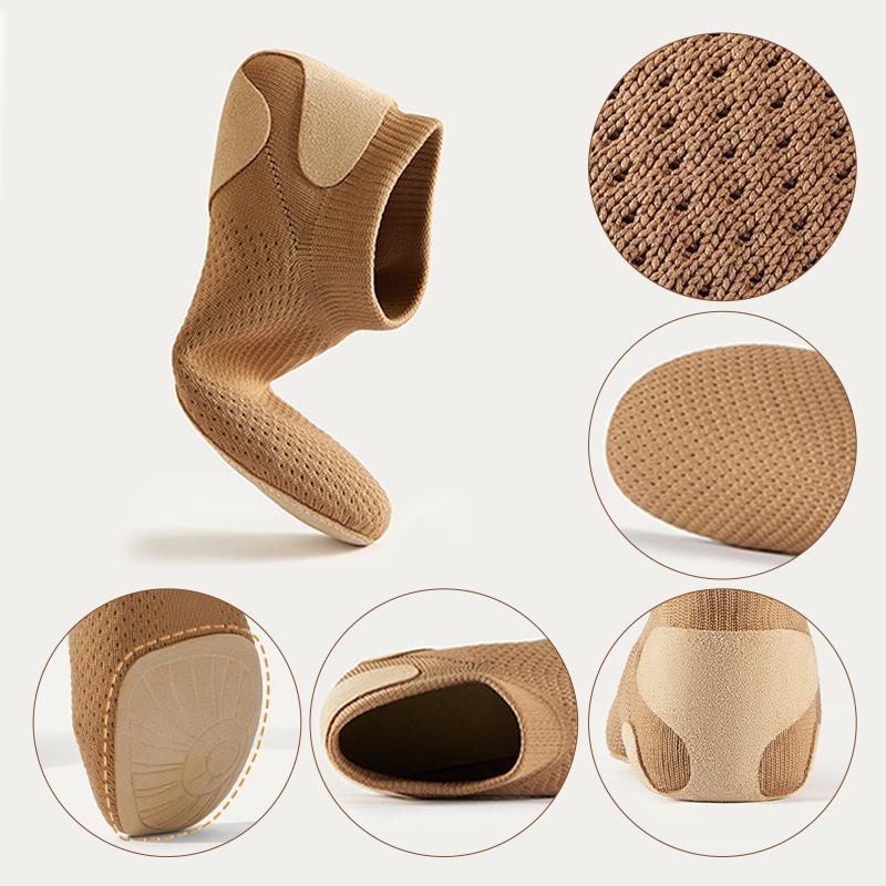 Cheerleading Dance Jazz Practice Shoes Soft Soled Flyknit Professional Competition Shoes Body Training Ballet Flat Shoes