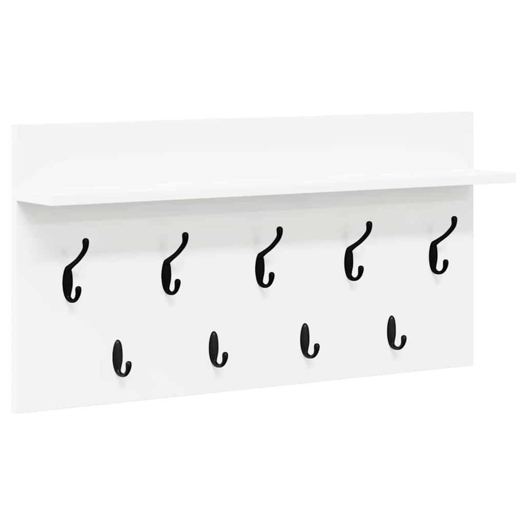 Wall Mounted Nightstand White 80 X 40 X 12 Cm Engineered Wood