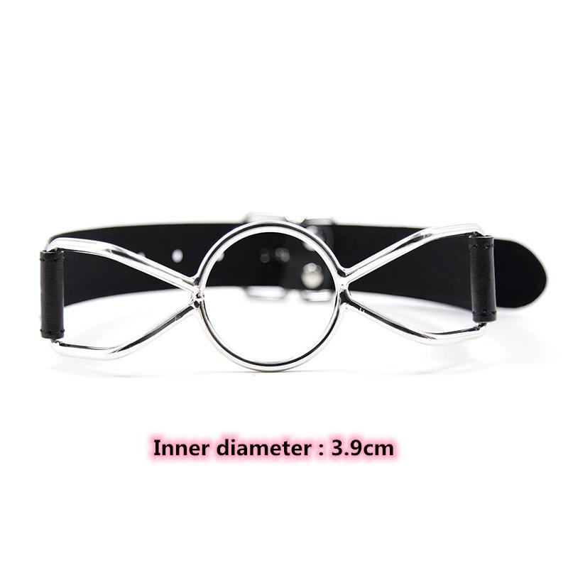 Couple Metal Gag Ball BDSM Bondage Restraints Open Mouth Breathable Sex Ball Harness Strap Gag Sex Toy for Women Accessories
