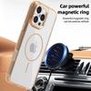 Genomskinligt Magsafe Magnetiskt Fodral För iPhone 16 Pro Max 15 Pro 14 13 12 11 Metallisk Linsram Genomskinligt Stötsäkert Mjuk Kantad Mobilskal