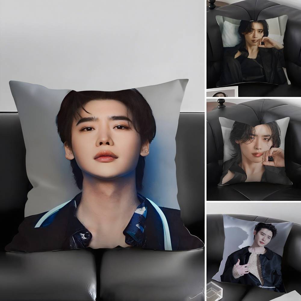Lee Jong Suk Kissenbezug Büro Sofa Schlafsaal Stuhl Rücken Kurzplüsch Doppelseitiger Druck Heimkissenbezug