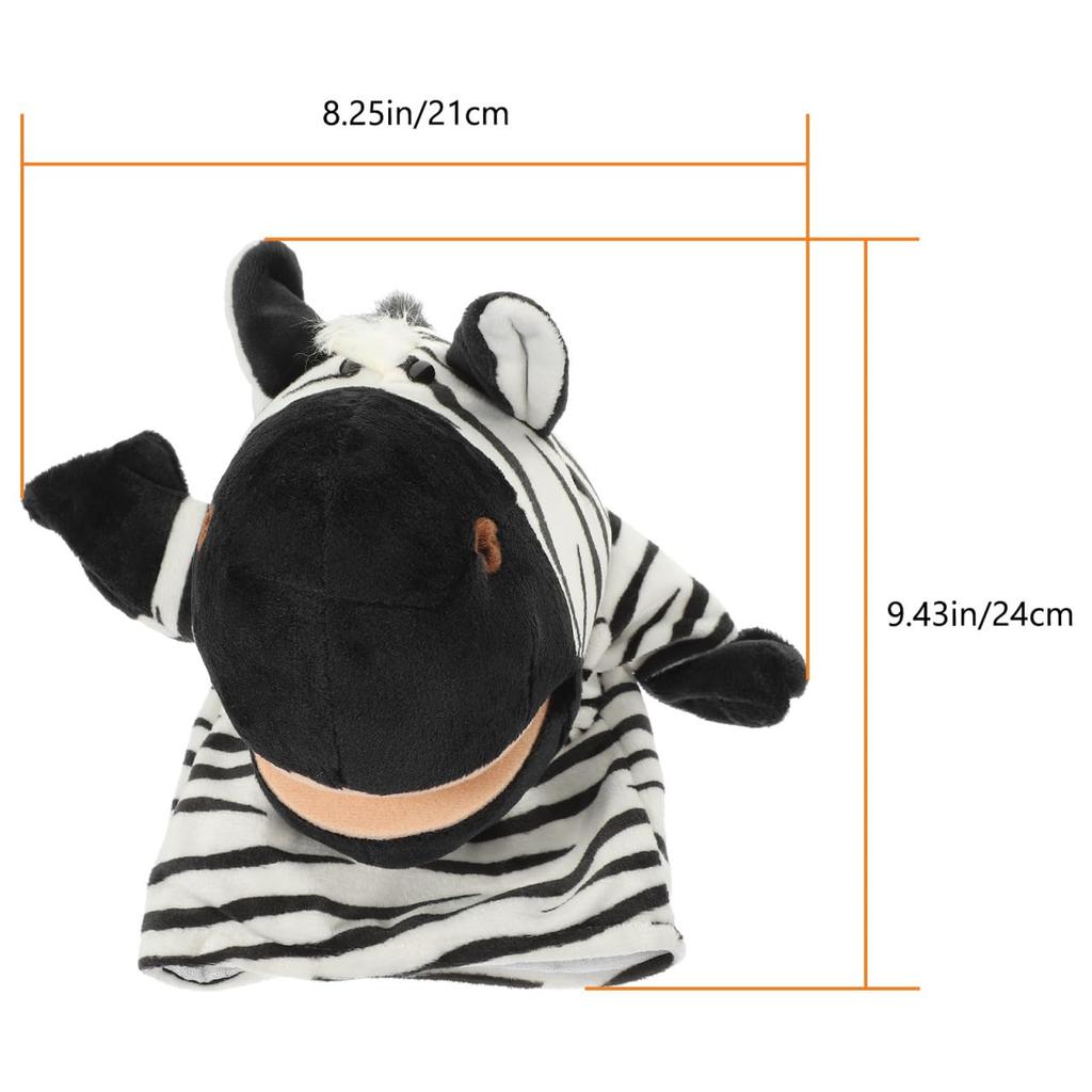 Homoyoyo Hand Puppet Zebra Stuffed Animal Toy Giraffe Plush Toy Cute