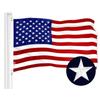 US-Amerikanische Flagge 2,5x4 Fuß, Gestickte Sterne Genähte Streifen Ösen Strapazierfähig