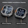 Metal Case for Apple Watch Ultra 2 49mm Protector Case Aluminum Alloy Cover Bumper Frame for IWatch Series 10 46mm Accessories