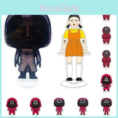 Stunning Squid Game Red Guard Worker Staff Acrylic Stand For Home Decor