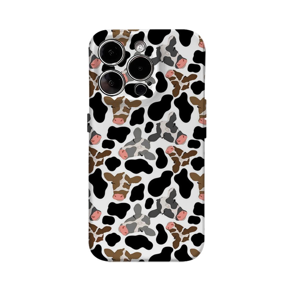 

Patchwork Bovine Reverie Phone Case for IPhone 16 15 14 13 12 11 X XS XR XSMAX 7 8 Pro Max Plus Double-layer Back Cover IPHONEXSMAX