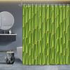 Grüner Bambuswald Duschvorhang Natur Kunst Badezimmer Dekoration Zen Garten Duschvorhänge für Modernes Wohninterieur