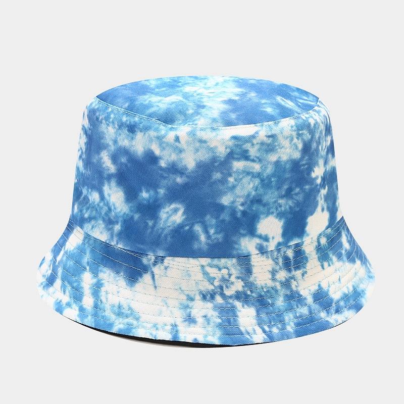 3D Printed Pattern Fisherman Hat Tie Dye Double-sided Basin Hat for Men Women Summer Outdoor Sun Protection Sunshade Hat