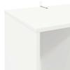 Record Storage Cabinet White 44.5 X 36.5 X 74.5 Cm Engineered Wood