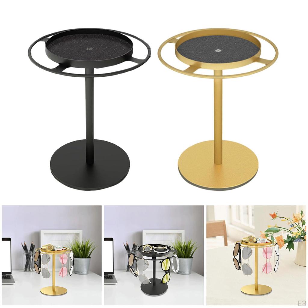 Metal Sunglasses Organizer Eyeglasses Holder Elegant Space Saving Eyewear Display with Anti Slip Pad