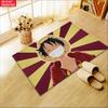 Anime Straw Hat Boy Grin Doormat, Cartoon Pirate Non-slip Floor Mat, Decorative Entrance Rug for Home Living Room Bedroom