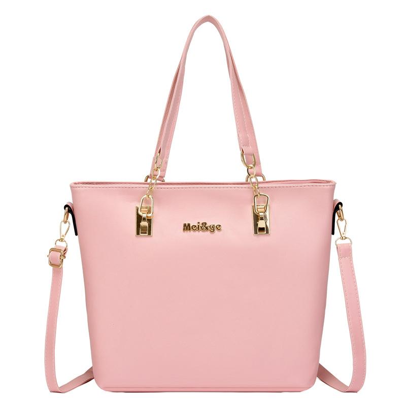 Neue sechsteilige Mutter-Kind-Tasche einfarbig große Kapazität tragbare Umhängetasche Umhängetasche Damen große Tasche Mode