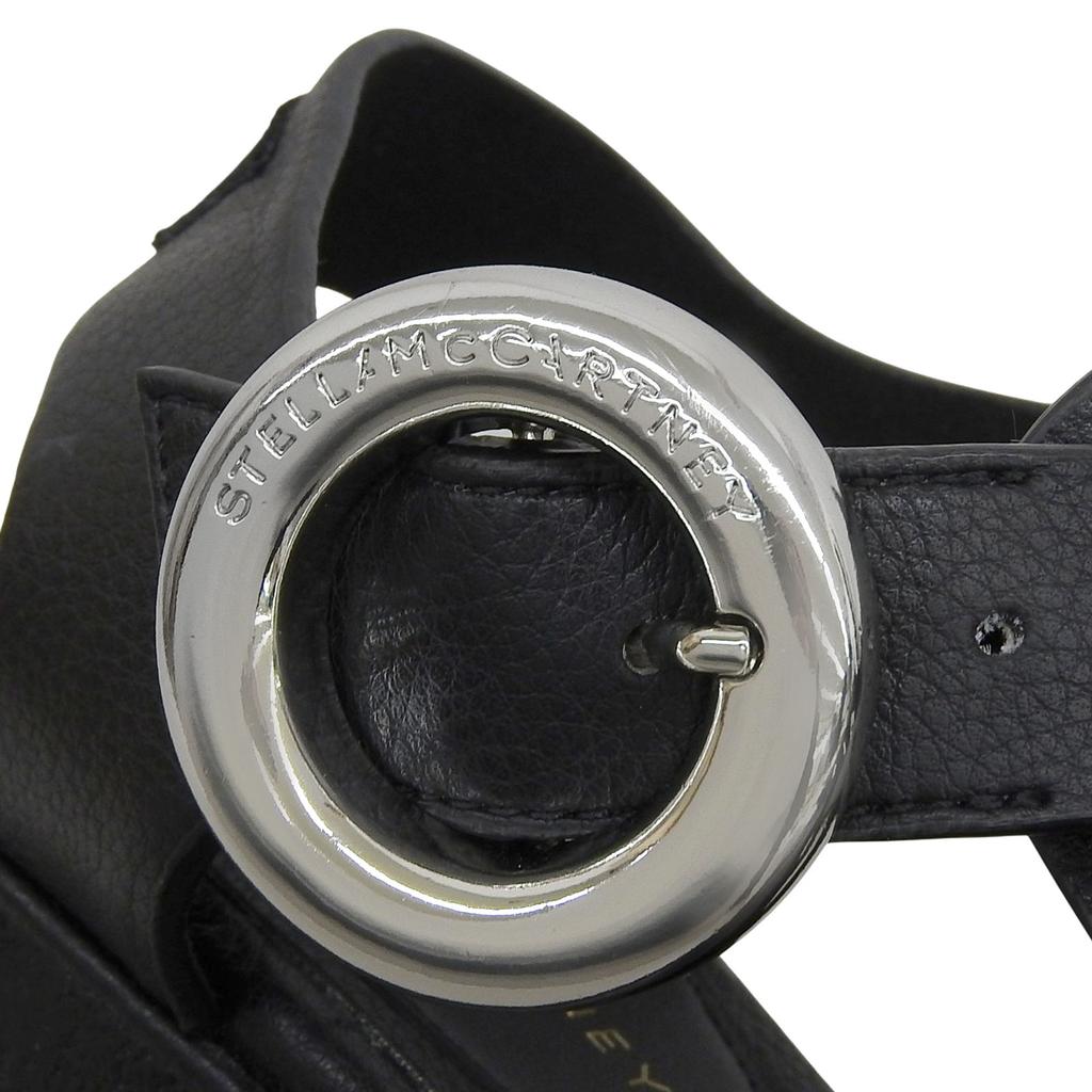 Excellent Stella McCartney Sandals Ellis black Faux leather Women 34 81053 Used