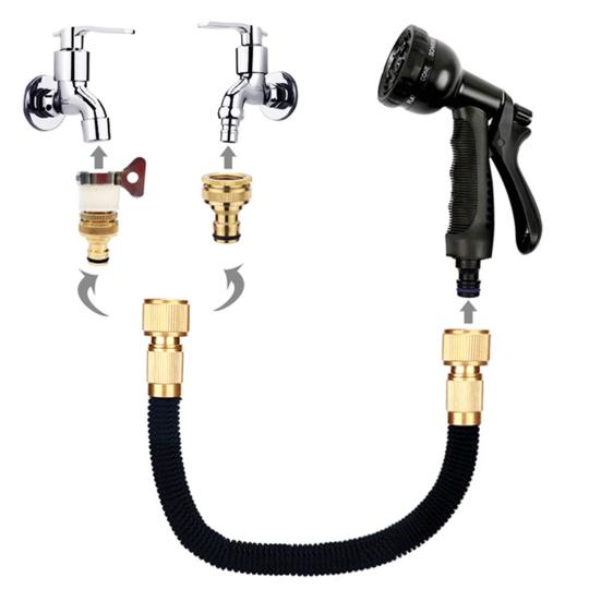 25/50/75/100FT Garden Hose Leak-Proof Expandable Garden Hose with 28 Layers of Innovative