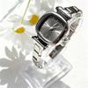 Ins Women Small Square Quartz Watch Italian Charm Stainless Steel Band Minimalist Ladies Wristwatch Fashion Jewelry Girl Gift