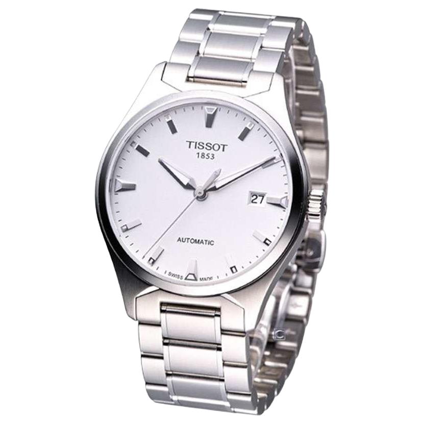 Tissot Automatic Mechanical Movement 100m Water Resistance Men's Watches Watch 39mm Silver Dial T060.407.11.031.00