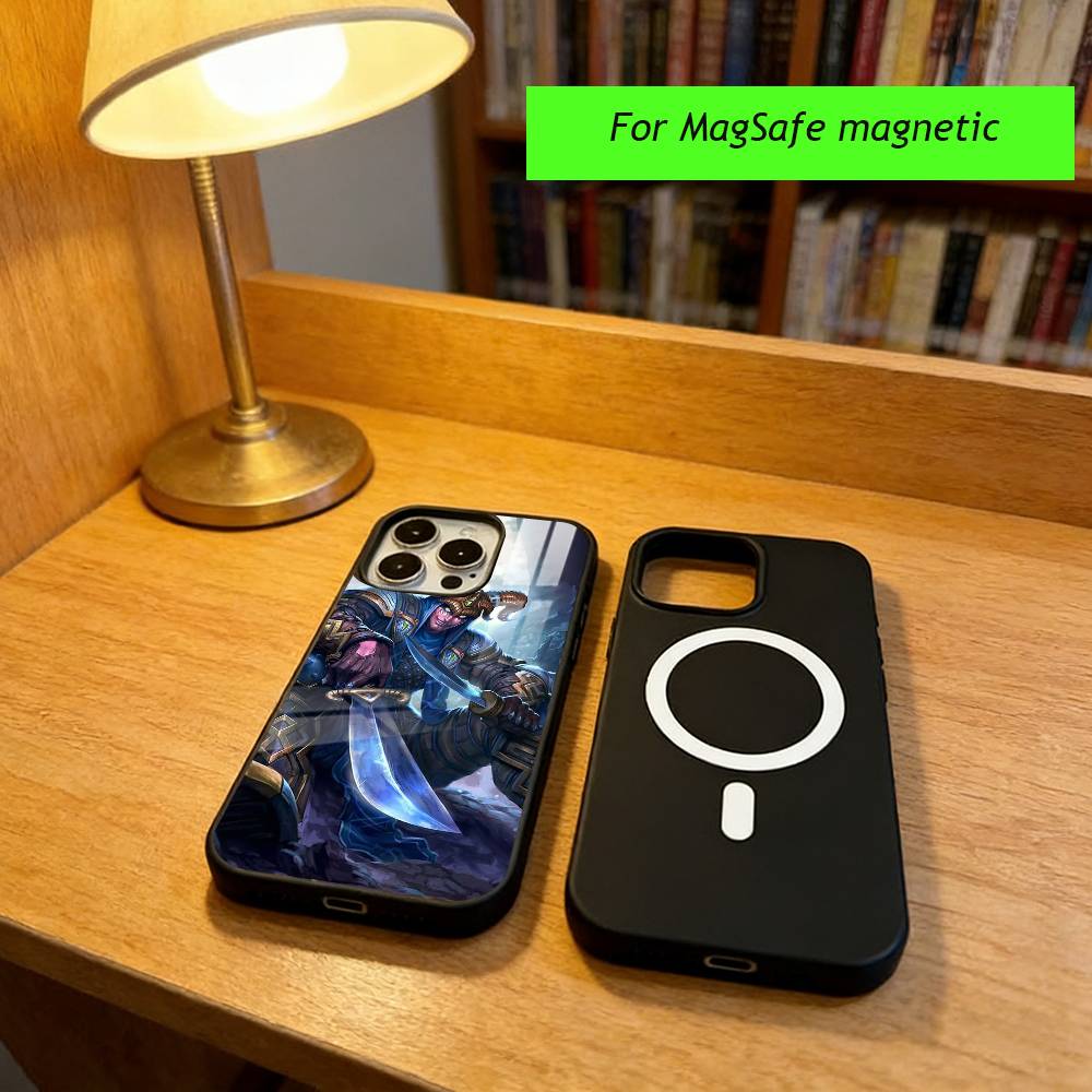 Smite Phone Case For iPhone17,16,15,14,13,12,11 Plus,Pro Magnetic For Magsafe Wireless Charging iPhone15PRO