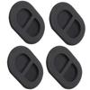 68194821AA 4Pcs Black Oval Shaped Floor Pan Plugs Drain Hole Cover Fit For Jeep Wrangler JK JL 2007-2024