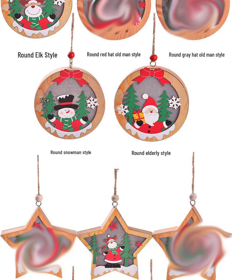 Christmas LED Light-Up Ornaments: Santa, Snowman & Reindeer Figurines