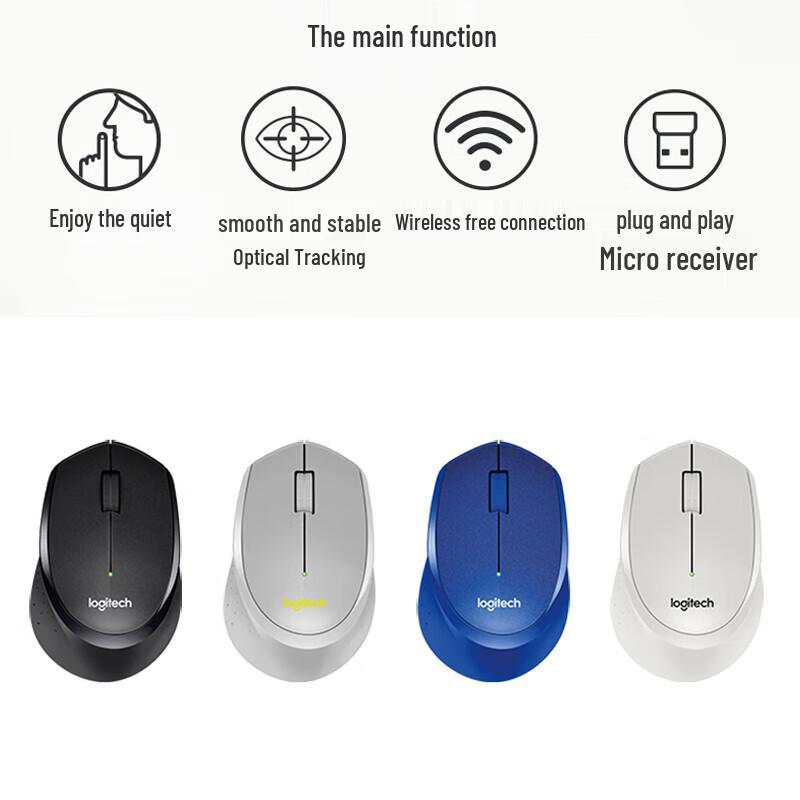 Logitech M330 Wireless Silent Office Mouse