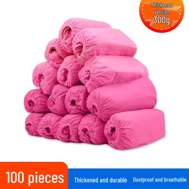 Disposable Non-Woven Shoe Covers - Wear-Resistant, Non-Slip, Dustproof, Breathable, Indoor Footwear for Students and Adults, Thickened, Free Shipping