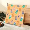 Beach Chair Cushion Cover Soft Short Plush Pillow Cover Smooth Cozy Texture Aesthetic Cushion Case Home Decor