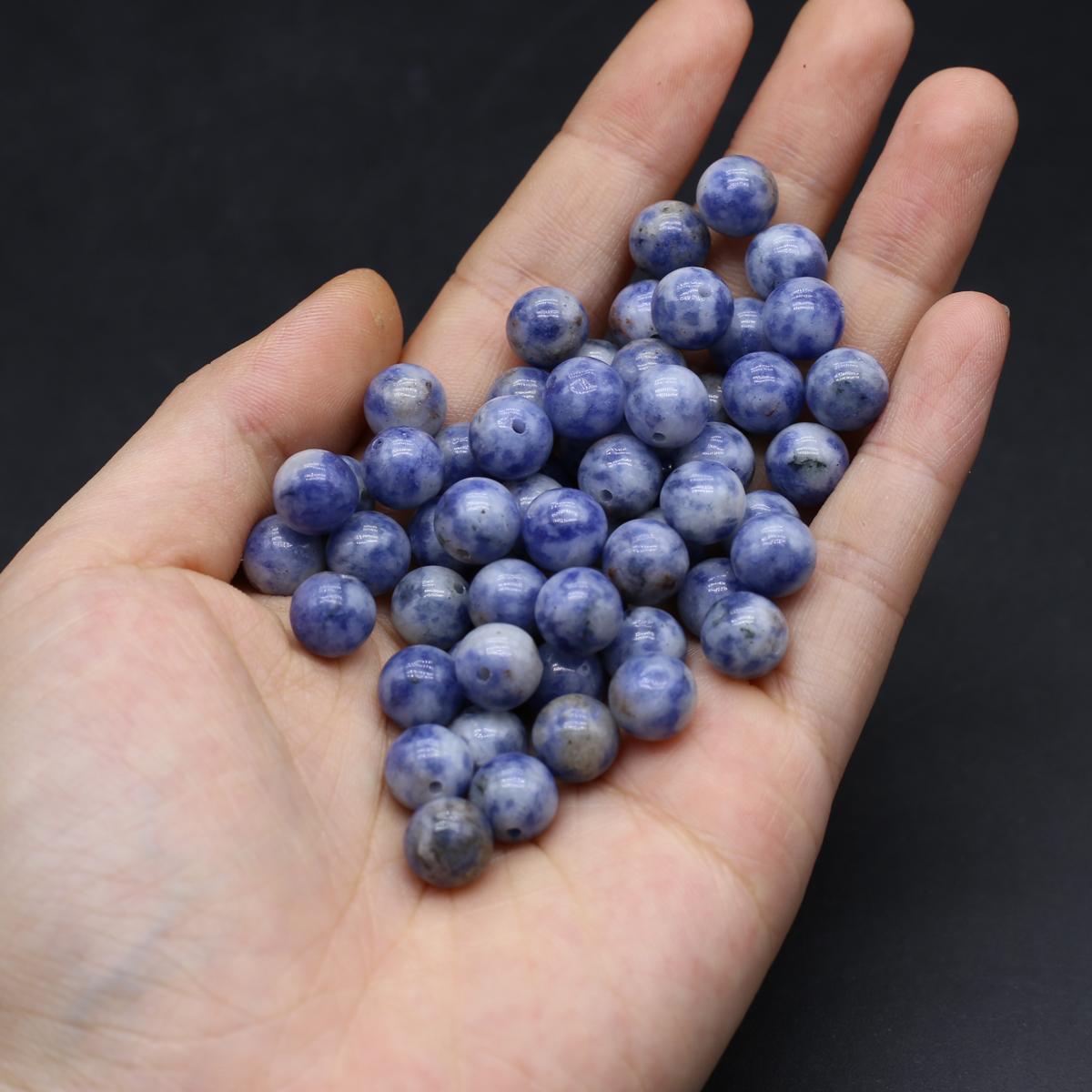 20 шт./упак. натуральный камень кристалл полуотверстие круглый шар свободные бусины — фото 11