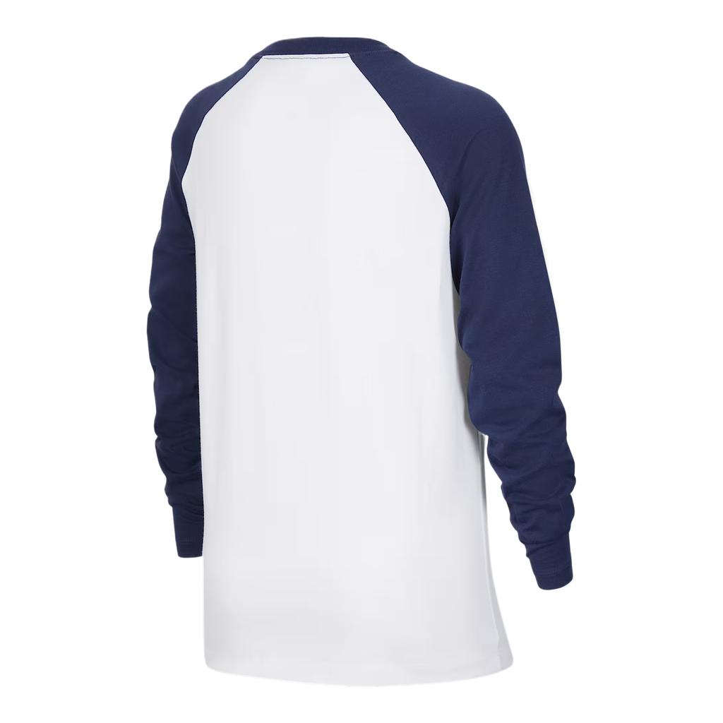 Nike Sportswear T-Shirt Fw/Aw25 Crew Neck Raglan Sleeve Fitted Color Block Long Sleeve Kids Tops IM0593102
