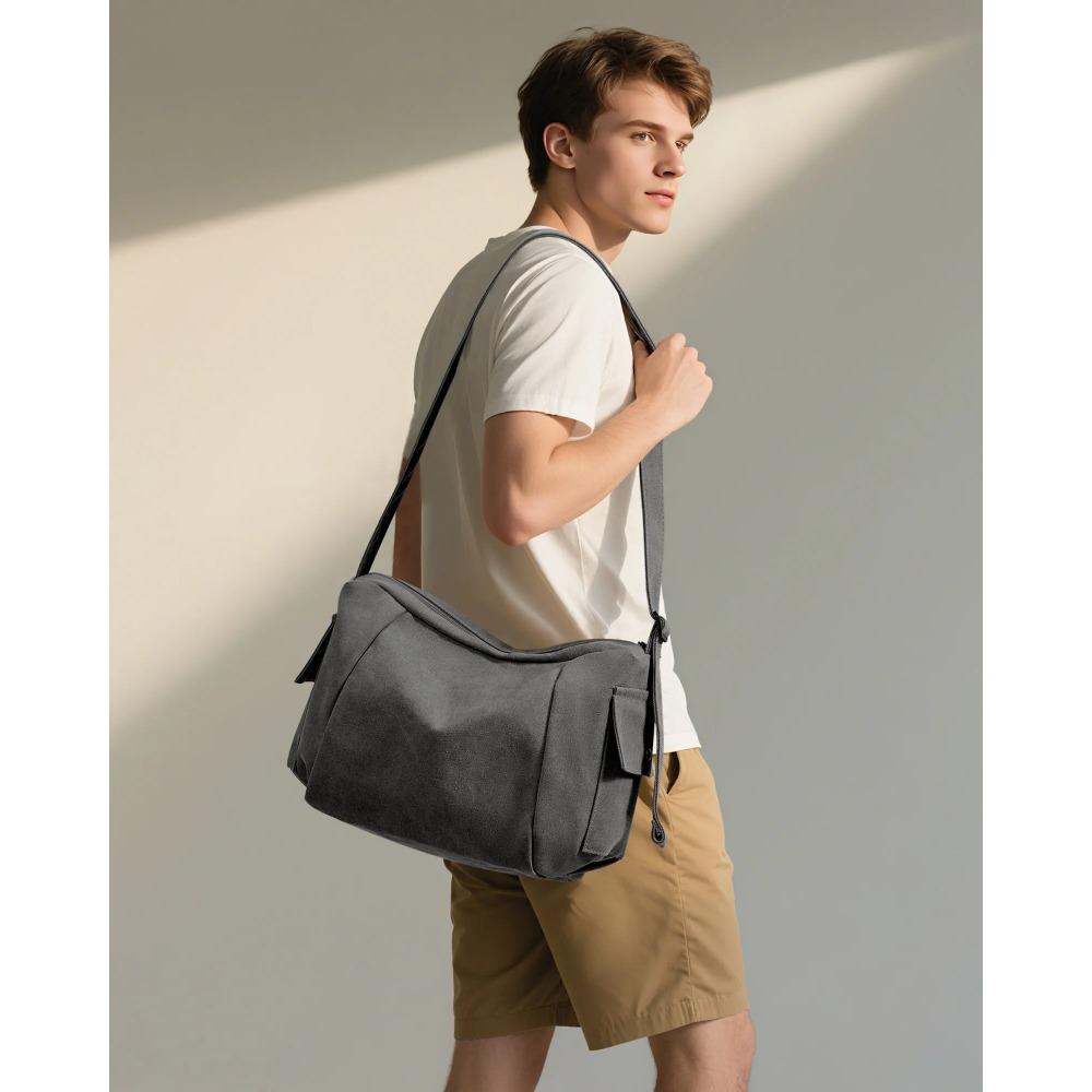 

Мужская одноплечевая сумка кроссбоди Прочная и универсальная сумка кроссбодиПодходит для различных случаев Сумка-мессенджер, Универсальная чёрный