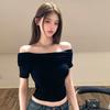 New Summer Pure and Sexy Hot Girls Short Cotton Short-sleeved T-shirt for Women Slim and Versatile Design Top for Women