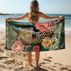 1 Stück Handtuch mit Regenwaldtiere-Print Sport Schnelltrocknend Saugfähig Camping-Handtuch Weich Leichtgewichtig Fitnessstudio Schwimmen Yoga Strandtuch