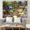 Plants VS Zombies Print Tapestry, Lightweight Wall Hanging, for Bedroom, Dorm, Living Room, Home Art Decor, Birthday Christmas Gift for Friends