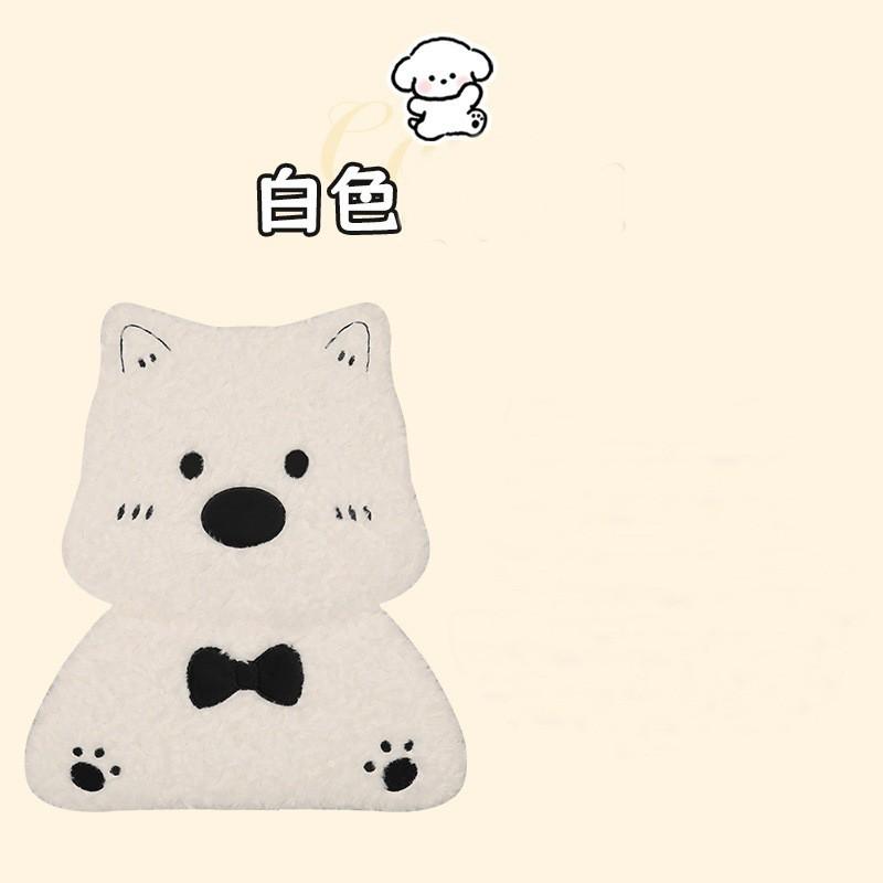 Zimní fleecová sada potahů na autosedačky SUV Sedan - Roztomilý design West Highland White Terrier Teplý silný plyšový potah Univerzální pasování