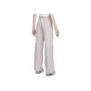 Nike Sportswear Solid Color Logo Woven Casual Pants Women pants White Platinum Purple FQ3589-019