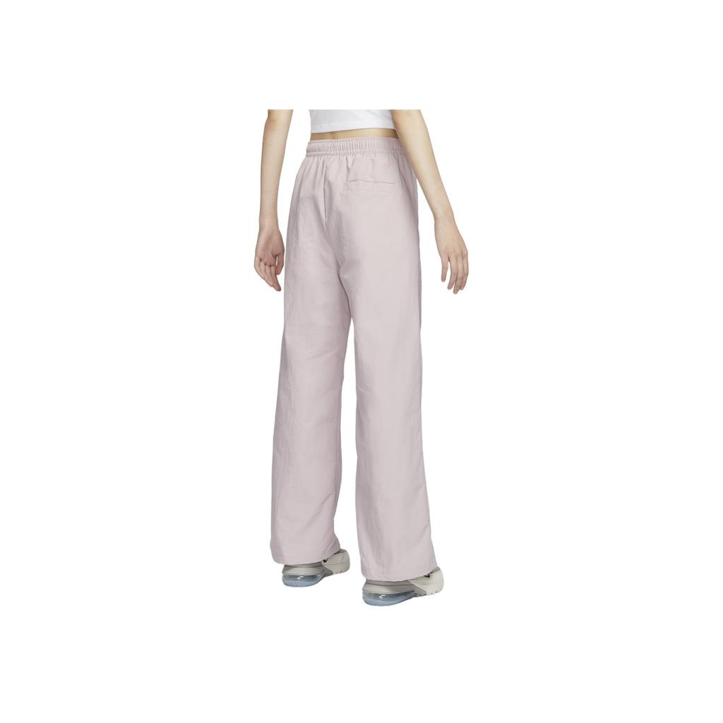 Nike Sportswear Solid Color Logo Woven Casual Pants Women pants White Platinum Purple FQ3589-019