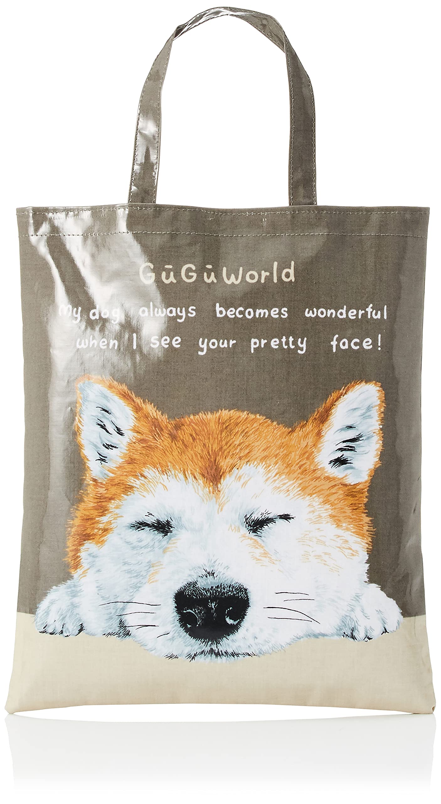 

Tote Flat Width 29cm x Height 34cm [GooGoo World] Bag, Tote, Women s Khaki, approx.