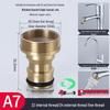 All-Copper Universal Washing Machine Faucet Adapter with Inlet Hose and 46-Point Stop Valve