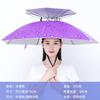 Umbrella Hat with Headgear, Sun Protection Fishing Hat, Rainproof Tea-Picking Hat, Umbrella Hat, Poncho, Helmet Umbrella