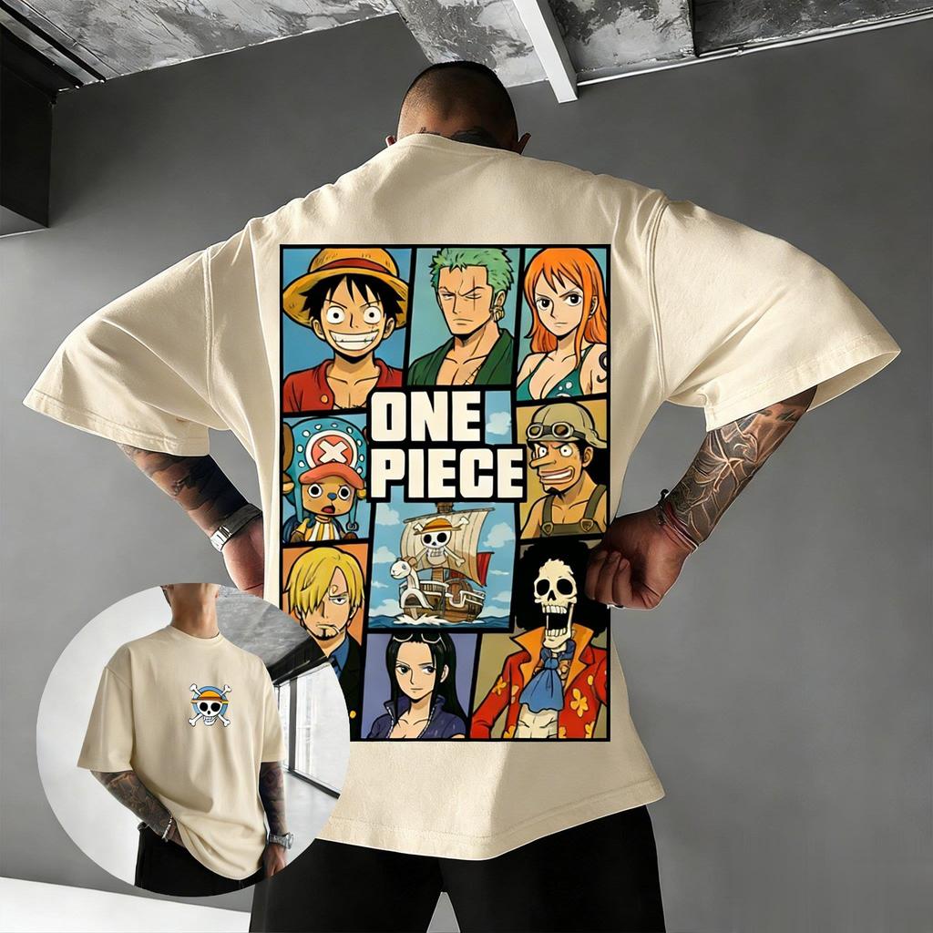 One Piece Anime T Shirt Men Women Luffy Zoro Nami Print Cotton Short Sleeve Tee 2026 Summer Y2k Streetwear Casual Graphic Tops