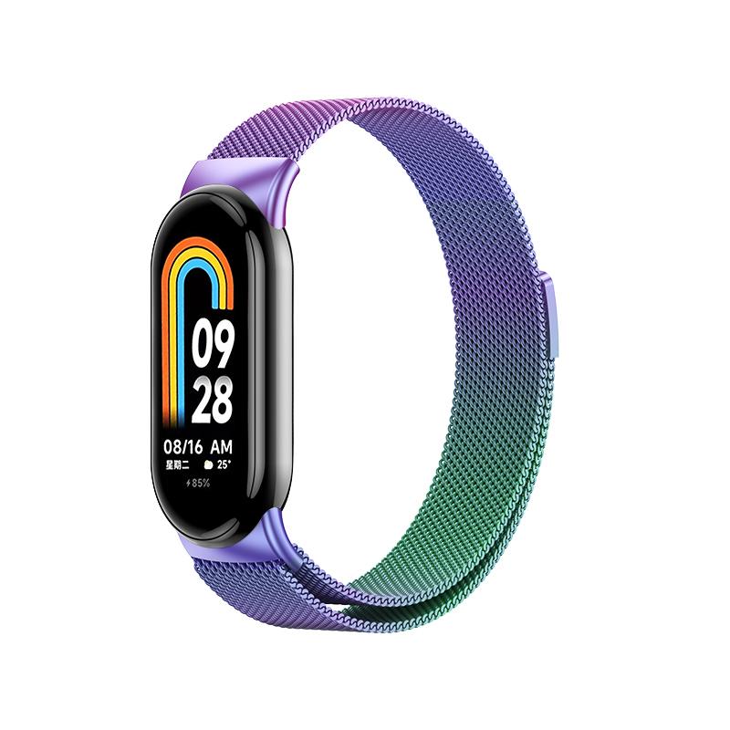 Pasek Mediolski do Xiaomi Mi Band 10 9 8 NFC Magnetyczna Bransoleta Correa dla Xiaomi Band 10 Ceramiczny Metalowy Wymienne Akcesoria