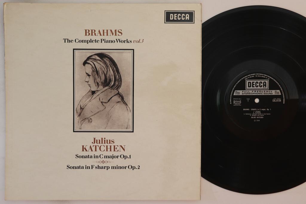 LP Record JULIUS KATCHEN - Brahms Complete Piano Works Vol. 3 SXL6129 DECCA UK Classical Used