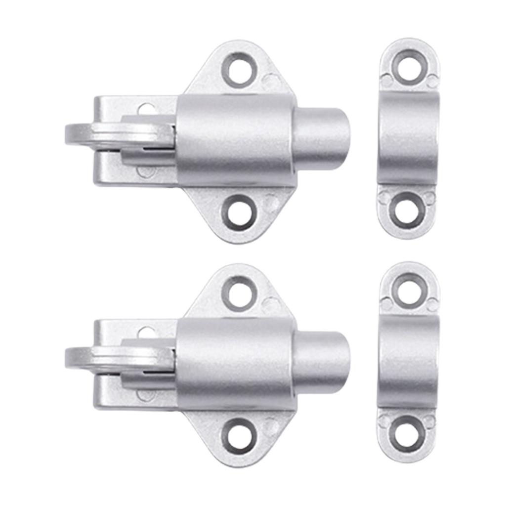 2Pcs Spring Door Bolt Lock Window Security Pull Rings Spring Bounce Door Bolt Latches Lock Aluminum Alloy Door Latches