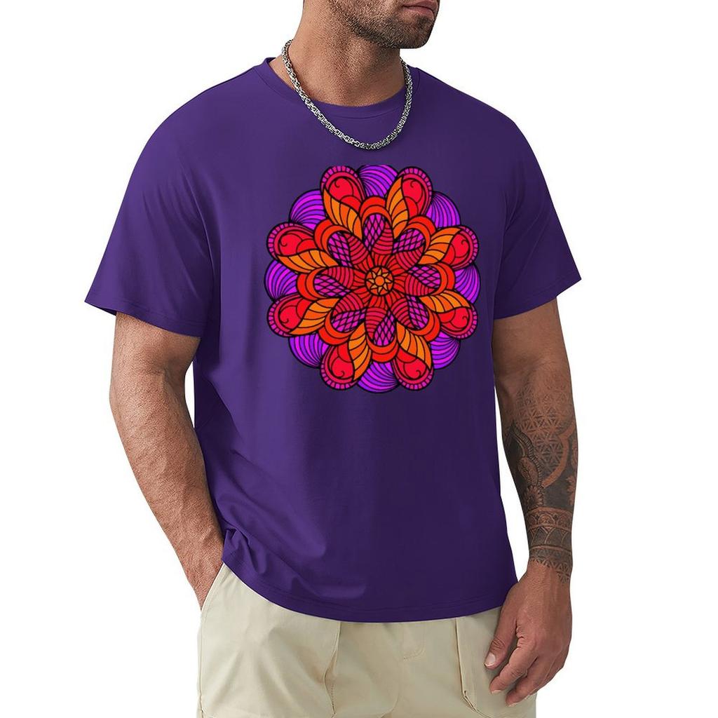 Mandala 16 T-Shirt Graphic Tee Shirt Sports Fans Anime Stuff Mens T Shirt