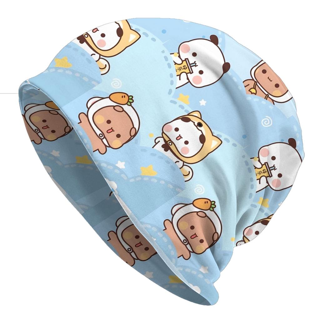 Stitch Bubu and Dudu Bear Hat Fashion Caps For Unisex Women Skullies Beanies Ski Caps Soft Bonnet Hats