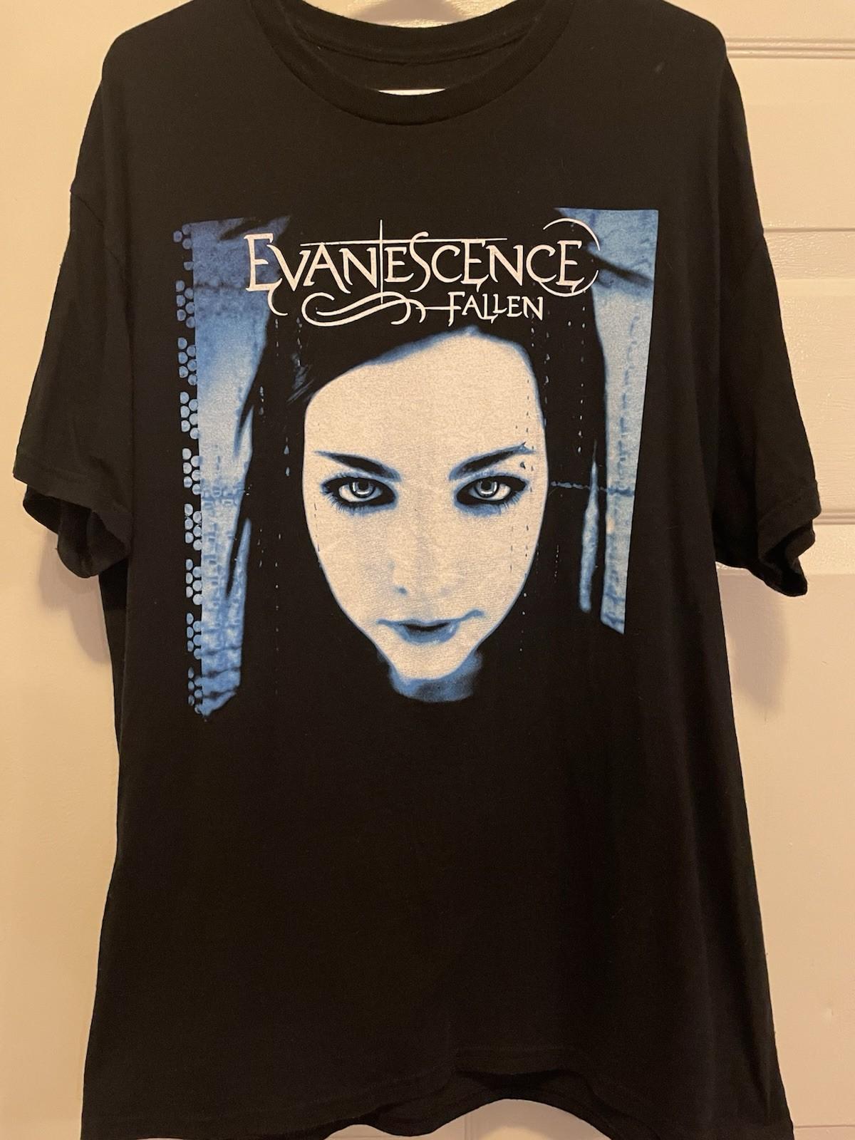 Evanescence “Fallen” Album Cover XL Tshirt Black Unisex T-Shirt XXXXL